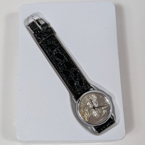Original Walking Liberty Silver Dollar Wrist Watch #0162 Original Paperwork/Box - Picture 1 of 10